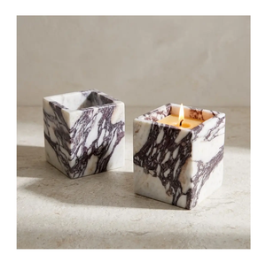 Durable Quality White <b>Marble</b> <b>Candle</b> Stand Square Shape 4 Taper <b>Candles</b> Holder Wedding Home Decoration Use - Product Image 3