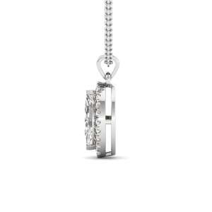 Pendentif solitaire en diamant de laboratoire taille marquise, éclat majestueux, certifié GIA, plaqué or 10 carats, bijou ethnique, cadeau pour femme - Product Image 3