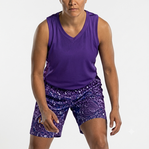 Tenue de Basketball Professionnelle pour <span class=keywords><strong>Femme</strong></span> – Été – 100% Polyester Respirant – Sans Manches – Col <span class=keywords><strong>en</strong></span> V – <span class=keywords><strong>Tissu</strong></span> Doux au Toucher - Product Image 1