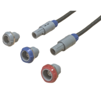 Conector Push-Pull Compatible con la Serie P, Redondo, de Plástico, Pequeño, IP50, Resistente al Polvo, Conector 1P, PAG, PLG, PKG, PMG, PYG, PRG, PPG, PFG, PAH, PKH