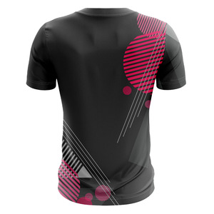 เสื้อเจอร์ซีย์กีฬาผู้หญิงแบบแห้งเร็ว OEM พร้อมโลโก้แบรนด์ตามสั่ง เสื้อฟุตบอลแขนสั้นทรงแอธเลติกสำหรับผู้หญิง - Product Image 2