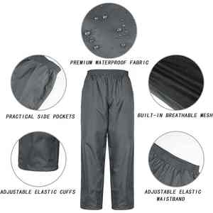 Ensemble de pluie haut de gamme avec personnalisation de marque, résistant à l'eau et au vent, pour le travail en extérieur, unisexe - Product Image 3