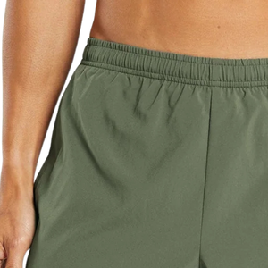 Pantalones Cortos Deportivos para Hombre, Corte Ajustado de 5 Pulgadas, Ligeros, para Entrenamiento, Gimnasio y Running, Color Verde Oliva - Product Image 4
