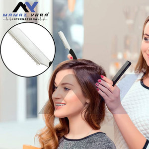 Maquinilla de Afeitar Feather Signature Premium de Acero Inoxidable con Mango Negro, Personalizable, para Afeitados de Calidad Profesional, Maquinillas Feather para Adelgazar el Vello - Product Image 5