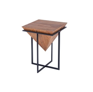 Modern Wooden Coffee <b>Table</b> With Metal Frame Handmade Living Room Furniture - Product Image 1