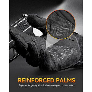 Gants de moto et de cyclisme imperméables, respirants, compatibles avec les écrans tactiles, avec protection rigide pour les doigts, pour les sports de plein air unisexes - Product Image 3