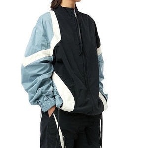 Veste de survêtement zippée pour femme, coupe ample, col montant, manches longues, style sportif, color block - Product Image 6