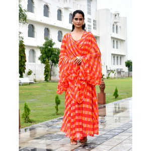 ชุดสูทสีส้มซานตูร์ เอ็กซ์เอส ชีฟฟอนผ้าเนื้อนุ่มใส่สบาย - Product Image 6