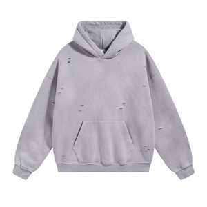 Sweat-shirt en molleton de coton sur mesure pour homme, fabrication OEM, marque privée, vente en gros - Product Image 2