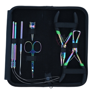 Best Hair Extension Tools Kit with Bead <b>Plier</b> Nanoring Extractor Removal Pulling Hook Tool and Precision Thread Cutting Shear - Product Image 1