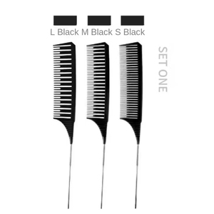 Peignes à cheveux 3 pièces, brosses à cheveux, peignes de coiffure, ensemble de peignes à queue, peignes pour coloration et teinture, outils de salon, peignes de sectionnement pour mèches, qualité supérieure - Product Image 4