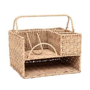 Seagrass <b>basket</b> for holding tableware Handmade <b>Storage</b> <b>Basket</b> Wholesale eco-friendly Made in Viet Nam - Product Image 1