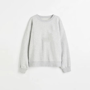 เสื้อสเวตเชิ้ตโอเวอร์ไซส์ทรงหลวมสำหรับผู้หญิง ขายดีประจำฤดูหนาว ผลิตจากผ้าฝ้าย 100% เป็นมิตรต่อสิ่งแวดล้อม น้ำหนักเบา คอกลม รับสกรีนโลโก้ตามแบบ OEM - Product Image 2