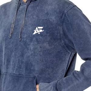 Sudaderas con Capucha Estilo Acid Wash a Precio de Fábrica, Venta al Por Mayor, Logotipo Personalizado, Hechas de Algodón, Sudaderas Básicas para Hombre - Product Image 3