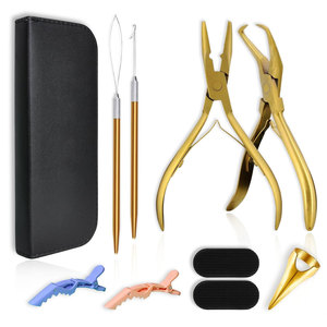 Kit d'outils Microlink pour extensions de cheveux à micro-perles avec pinces professionnelles, pinces de pose et de retrait de perles pour extensions de cheveux, légères - Product Image 1