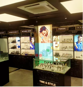 Elegant Watch Store Interior Design Bespoke Layout Custom Display Units Modular Furniture Smart <b>Lighting</b> Trendy Luxury Setup - Product Image 3