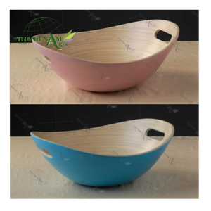 OEM Lightweight Bamboo Bowl Custom Eco-Friendly <b>Disposable</b> Salad Snack Party Classic Handcrafted Vietnam Home <b>Tableware</b> - Product Image 1