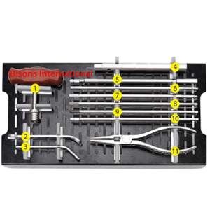 Kit de Extracción de Clavos Intramedulares Ortopédicos Manuales de Acero Inoxidable BISONS |   Juego de Instrumentos Quirúrgicos para Clínicas y Hospitales - Product Image 3