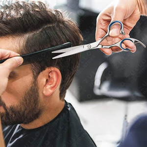 Latest Design Professional Barber Scissors Top Quality Stainless Steel Hair Cutting Shears Salon Hairdressing <b>Tool</b> - Product Image 6
