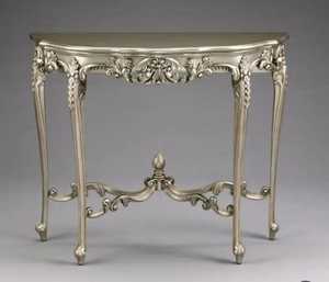 Hand Curved <b>Console</b> <b>Table</b> With Mirror Frame Antique Design Wooden Frame wooden Top Hallway Entryway Living Room Furniture - Product Image 6