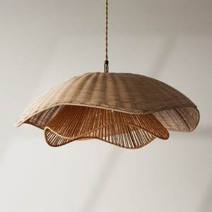 Traditional Handwoven Rattan Hanging <b>Ceiling</b> <b>Light</b> Fixture With Contemporary Design For Hotels Cafes And Villas - Product Image 1