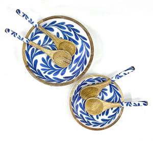 Bol à salade artisanal en bois émaillé de style américain, écologique, pour cadeaux d'affaires - Product Image 1