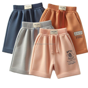 Shorts décontractés pour garçons sur mesure pantalons tricotés en coton taille élastique respirant short pour garçons solide imprimé rayé enfants - Product Image 1