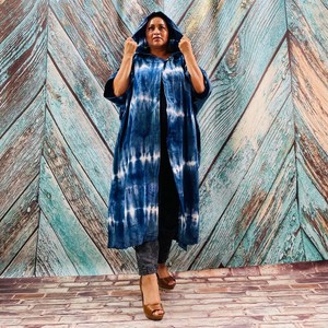 2025 Unisex Tie Dye Kimono Robe Sexy <b>Long</b> Summer <b>Dress</b> for Tall Women New Vacation Holiday Look with 1 Piece Tie Dye Kimono - Product Image 5