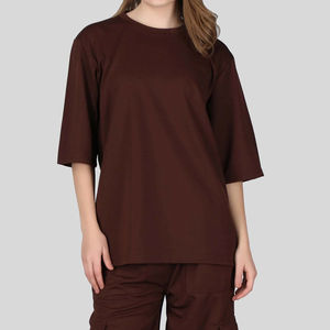 Custom Eco-Friendly Breathable Cotton Polyester Unisex Plus Size Vintage <b>Plaid</b> Crew Neck T-<b>Shirt</b> Loose Fit 300g Fabric Premium - Product Image 1