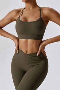 Soutien-gorge de sport léger et respirant pour femme, couleur unie, idéal pour la gym et le yoga – Vente en gros, personnalisable, qualité supérieure - Product Image 4