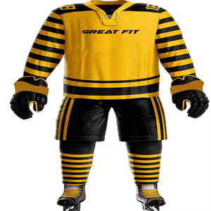 Premium Quality Factory Manufacture Ice Hockey Jersey And Sports Jerseys Pant Sets Wholesale Price Ice Hockey Uniform - Product Image 5