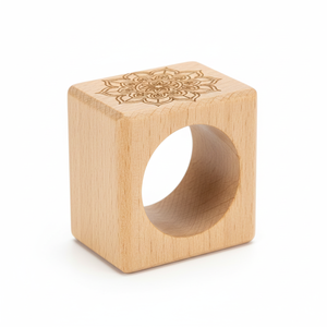 Anillo Porta Servilletas de Madera Moderno, Lujoso, Ecológico y Duradero para Decoración de Mesa en Bodas, Fiestas, Restaurantes y Hoteles - Product Image 6