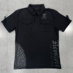 เสื้อเชิ้ตผ้าเจอร์ซีย์ผู้ชายสำหรับฤดูร้อน คุณภาพสูง ดีไซน์เรียบง่าย คอกลม ยืดหยุ่นได้ สีพื้น ใหม่ สไตล์ลำลอง เท่ห์ แห้งเร็ว ทรงสั้น - Product Image 1