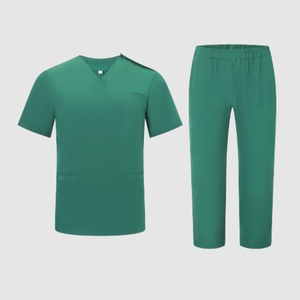 wholesale custom medical <b>scrubs</b> <b>set</b> unisex v neck hospital uniform nurse workwear short sleeve surgical <b>scrubs</b> <b>set</b> - Product Image 1