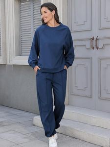 Conjunto de Sudadera con Capucha Oversize y Pantalones de Chándal de Forro Polar Premium para Mujer, Conjunto Deportivo de Sudadera con Capucha y Pantalones de Chándal para Mujer - Product Image 1