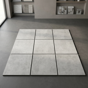Carreaux de sol en porcelaine extérieure R11 Cementino ASH Realgres 24x24, aspect granit rustique brut, gris robuste, 20 mm, pour hall - Product Image 6