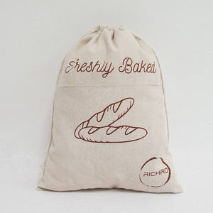 Reusable Jute Bread <b>Bag</b> with Inner Cotton Lining for Keeping Bread Fresh and Dry - Product Image 5