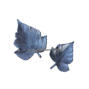 Plateau de service en métal en forme de feuille en aluminium plateau de fruits secs pour hôtel restaurant à un prix abordable - Product Image 4