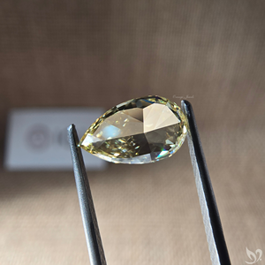 Diamant de laboratoire en forme de poire, jaune intense fantaisie, 1,25 carat, certifié IGI, pureté VVS2, pierre non montée pour joaillerie fine - Product Image 2