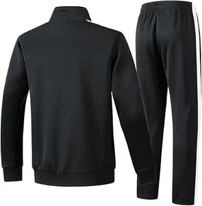 Wholesale Custom Unisex Streetwear Sweat Suit 360 Grams Lightweight Breathable <b>Polyester</b> Cotton Hooded Rhinestone Spring Casual - Product Image 3