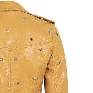 Veste en cuir de python sur mesure pour femme, motif peau de serpent de luxe, manteau de motard, vêtement d'extérieur tendance, service d'échantillons d'usine OEM ODM - Product Image 5
