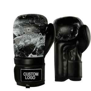 High Quality Wholesale Leather <b>Boxing</b> Gloves For Training <b>Sparring</b> With Moisture Wicking And OEM Custom Logo - Product Image 1