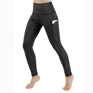 High Waist Yoga Leggings with Silicone Grip Waistband Non-Slip Gym Tights Stay-Put Workout Pants - Product Image 3