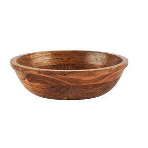 Juego de Tazones de Madera de Acacia Hechos a Mano, Tazones de Madera Pulida para Servir Ensaladas, Frutas y Aperitivos, Vajilla Ecológica para la Cocina - Product Image 5