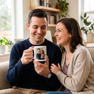 Mug en céramique personnalisé avec logo et photo, sublimation, compatible micro-ondes et lave-vaisselle, emballage cadeau pour cadeaux d'affaires, usage domestique ou bureau - Product Image 5