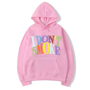 Nueva Llegada, Sudadera con Capucha de Forro Polar Transpirable de Secado Rápido, Estilo Urbano de Invierno, con Estampado Puff, Personalizada para Hombre, 100% Poliéster, Corte Holgado - Product Image 3