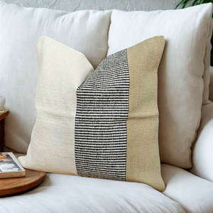 Housse de coussin de canapé multicolore lavable, housse de coussin bohème décorative pour lit et canapé, housse de coussin de lit 100% coton - Product Image 2