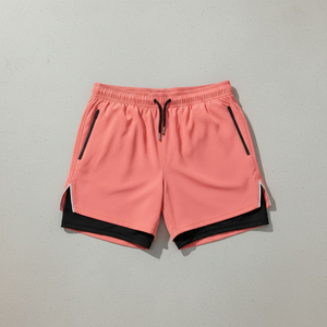 Shorts utilitaires pour hommes, séchage rapide, poche zippée, légers, pour le fitness, fabricant OEM en gros - Product Image 4