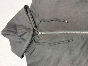 Sweat à capuche en molleton de coton premium personnalisé, effet délavé, coupe ample, fermeture éclair, pour homme, style décontracté, veste à capuche en tissu éponge - Product Image 5