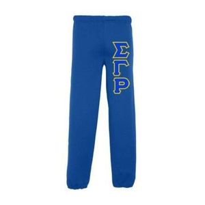 Pantalones Deportivos con Letras Sigma Gamma Rho Azules para Mujer, Pantalones Casuales de Chándal, Ropa de la Hermandad Griega, Pantalones Deportivos de Felpa - Product Image 1